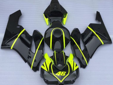 All Black and High Viz 46 2004-2005 CBR1000RR Motorcycle Fairings