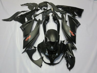 Black 2009-2012 ZX6R Motorcycle Fairings