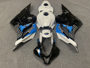 Black Blue and White 2009-2012 CBR600RR Motorcycle Fairings