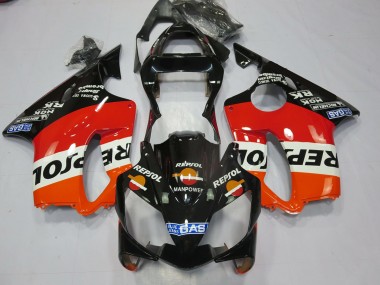 Black Repsol 2001-2003 CBR600 F4i Motorcycle Fairings