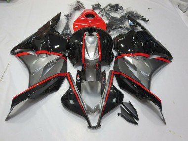 Black and Grey Red Pin 2009-2012 CBR600RR Motorcycle Fairings