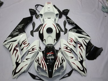 Black and Red Flame 2004-2005 CBR1000RR Motorcycle Fairings