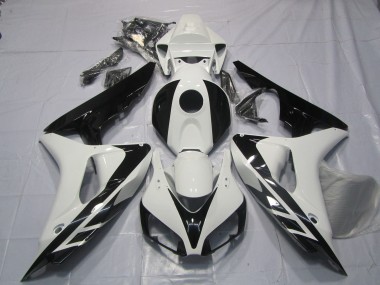 Black and White OEM Style No Decals 2006-2007 CBR1000RR Motorcycle Fairings