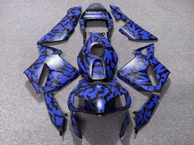 Blue Camo 2003-2004 CBR600RR Motorcycle Fairings