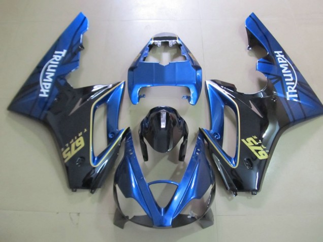 Blue and Black 2006-2008 Daytona 675 Motorcycle Fairings