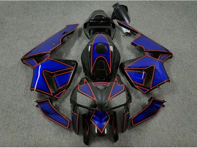 Blue and Red Turtle 2005-2006 CBR600RR Motorcycle Fairings