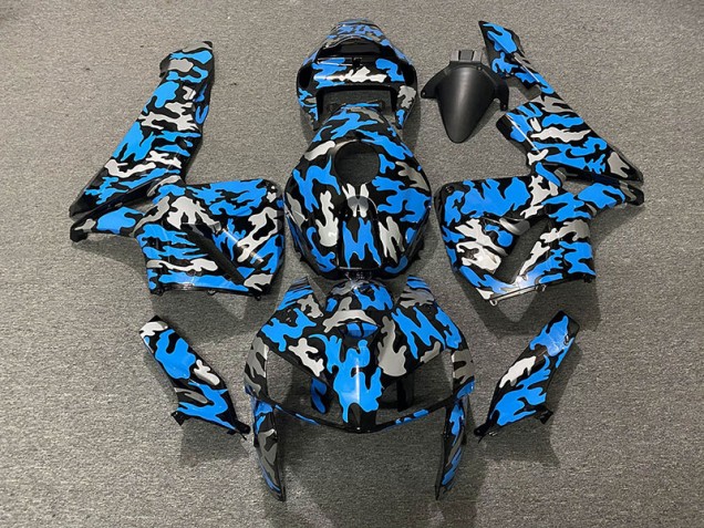 Camo & BLUE 2005-2006 CBR600RR Motorcycle Fairings