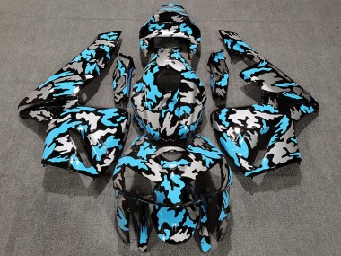 Camo & LIGHT BLUE 2005-2006 CBR600RR Motorcycle Fairings