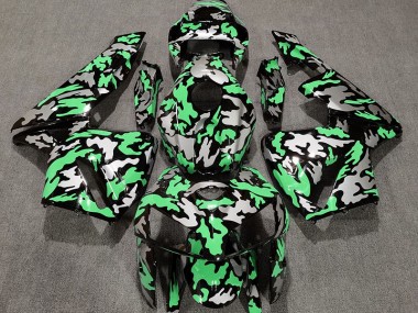 Camo & LIGHT GREEN 2005-2006 CBR600RR Motorcycle Fairings