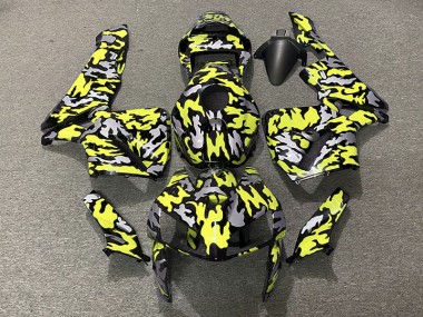 Camo & NEON YELLOW 2005-2006 CBR600RR Motorcycle Fairings