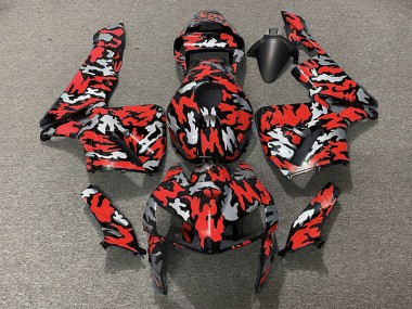 Camo & RED 2005-2006 CBR600RR Motorcycle Fairings