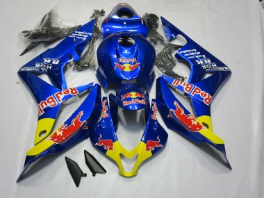 Deep Blue Red Bull 2007-2008 CBR600RR Motorcycle Fairings