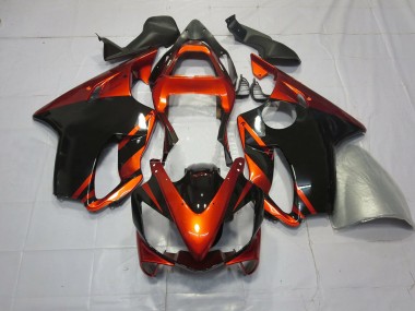 Deep Orange and Black 2001-2003 CBR600 F4i Motorcycle Fairings