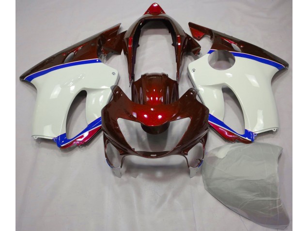 Deep Red and Blue 1999-2000 CBR600 F4 Motorcycle Fairings