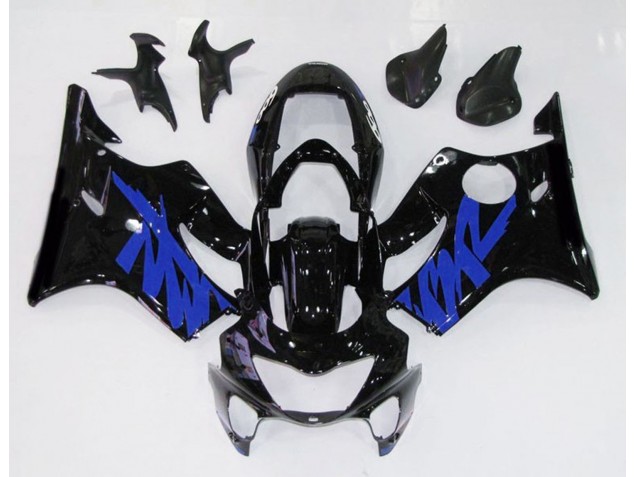 Gloss Black & Blue 1999-2000 CBR600 F4 Motorcycle Fairings