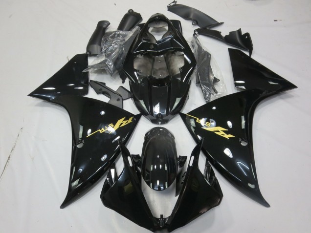 Gloss Black Gold 2009-2011 R1 Motorcycle Fairings