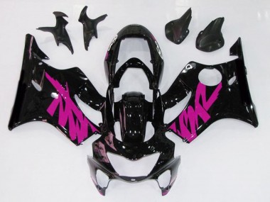 Gloss Black & Pink 1999-2000 CBR600 F4 Motorcycle Fairings