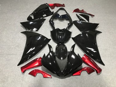 Gloss Black & Red 2009-2011 R1 Motorcycle Fairings