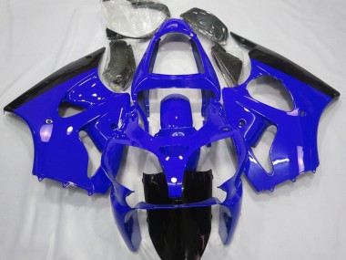 Gloss Blue & Black 2000-2002 ZX6R Motorcycle Fairings