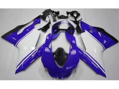 Gloss Blue White and Black 2011-2014 Ducati 1199 Motorcycle Fairings