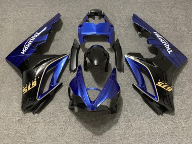 Gloss Blue and Black 2009-2012 Daytona 675 Motorcycle Fairings