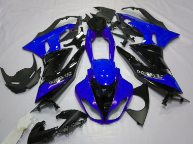 Gloss Blue and Black 2009-2012 ZX6R Motorcycle Fairings