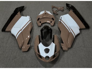 Gloss Brown & White 2003-2004 Ducati 749 999 Motorcycle Fairings