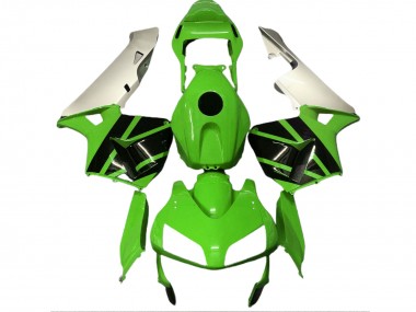 Gloss Green & Matte Silver 2003-2004 CBR600RR Motorcycle Fairings