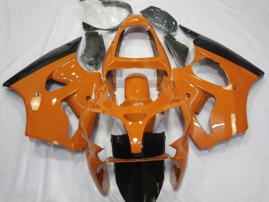 Gloss Orange & Black 2000-2002 ZX6R Motorcycle Fairings