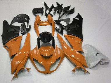 Gloss Orange & Black 2009-2012 ZX6R Motorcycle Fairings