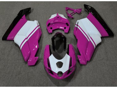 Gloss Pink & White 2003-2004 Ducati 749 999 Motorcycle Fairings