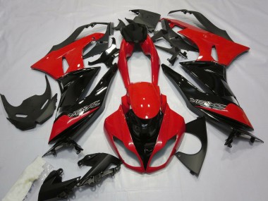 Gloss Red and Black 2009-2012 ZX6R Motorcycle Fairings