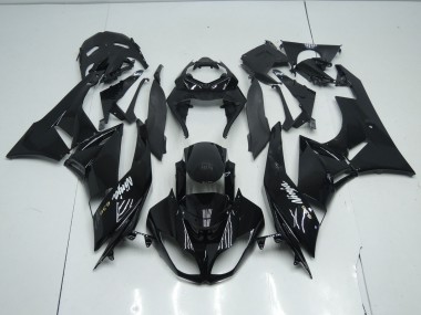 Gloss Total Black 2009-2012 ZX6R Motorcycle Fairings