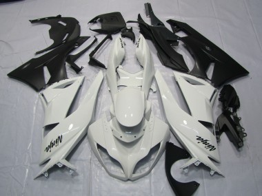 Gloss White 2009-2012 ZX6R Motorcycle Fairings