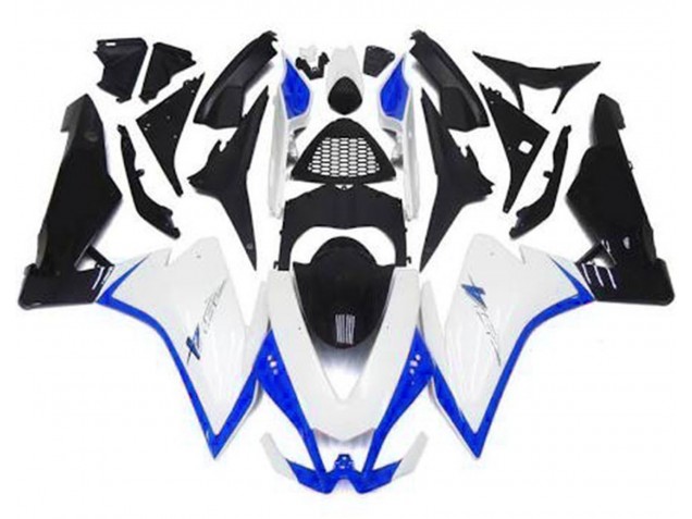 Gloss White & Blue 2010-2015 RSV4 1000 Motorcycle Fairings