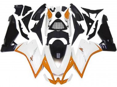 Gloss White & Orange 2010-2015 RSV4 1000 Motorcycle Fairings