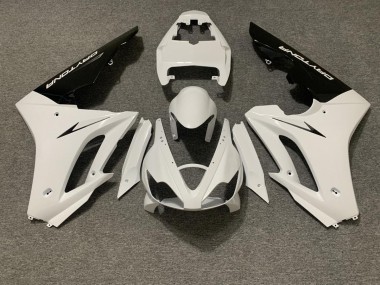 Gloss White and Black 2006-2008 Daytona 675 Motorcycle Fairings