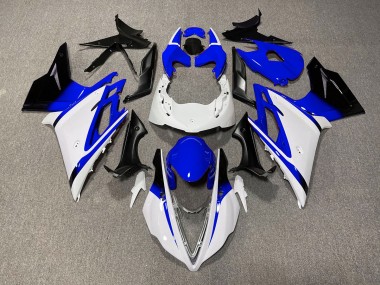 Gloss White and Blue 2013-2016 Daytona 675 Motorcycle Fairings