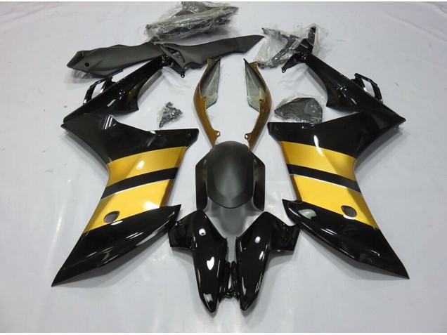 Gold Black CBR Design 2011-2012 CBR600F Motorcycle Fairings