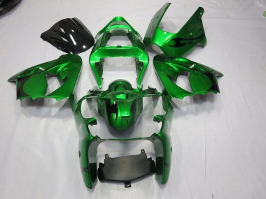 Green 2000-2002 ZX6R Motorcycle Fairings