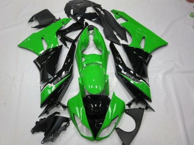 Green Black 2009-2012 ZX6R Motorcycle Fairings