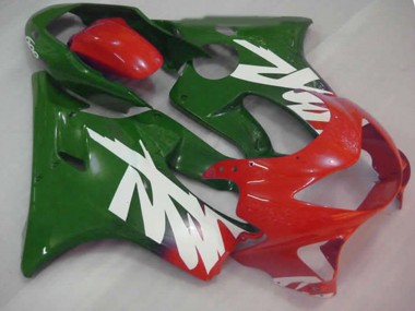 Green Red and White Decal 1999-2000 CBR600 F4 Motorcycle Fairings