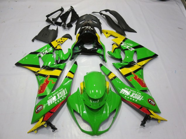 Green Yellow 2009-2012 ZX6R Motorcycle Fairings