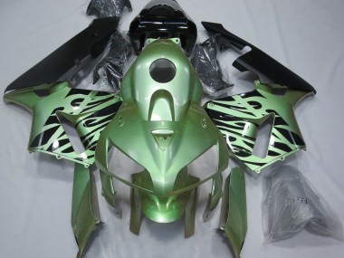 Light Green Flame 2005-2006 CBR600RR Motorcycle Fairings