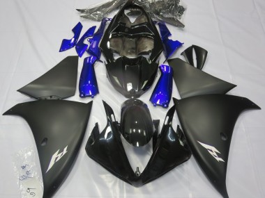 Matte Black & Blue 2009-2011 R1 Motorcycle Fairings