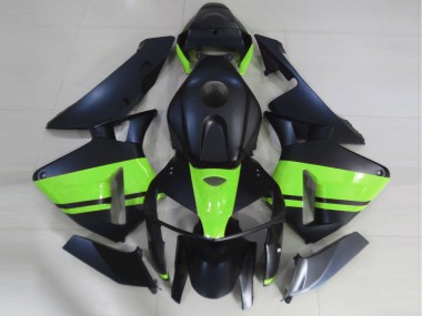 Matte Black & Light Green 2005-2006 CBR600RR Motorcycle Fairings