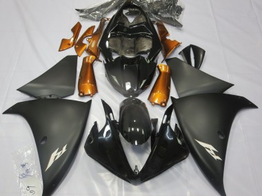 Matte Black & Orange 2009-2011 R1 Motorcycle Fairings