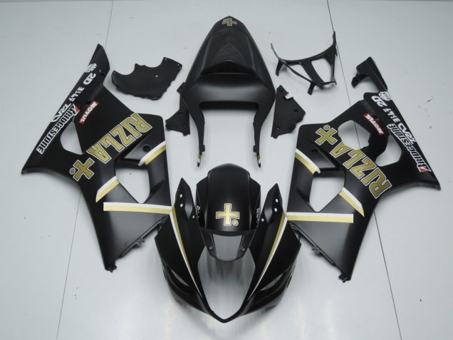 Matte Black Rizla & 2003-2004 GSXR 1000 Motorcycle Fairings