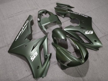 Matte Green White 2009-2012 Daytona 675 Motorcycle Fairings