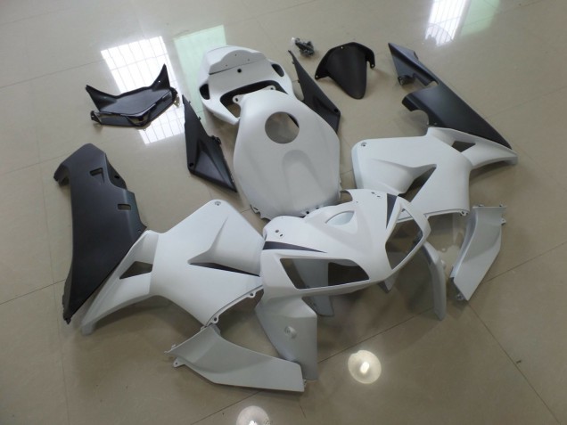 Matte White and Black 2005-2006 CBR600RR Motorcycle Fairings